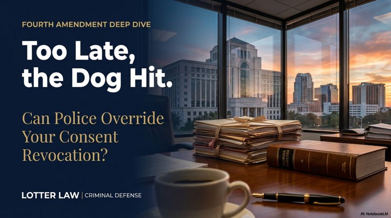 Too Late, the Dog Hit - Fourth Amendment consent search analysis