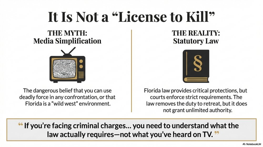 Stand Your Ground myth vs reality comparison