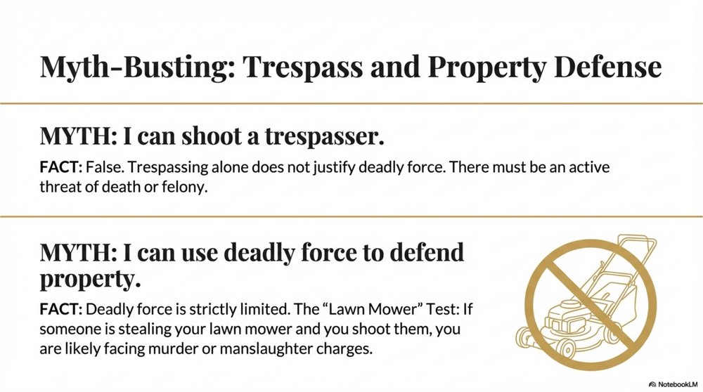 Myth busting trespass and property defense misconceptions