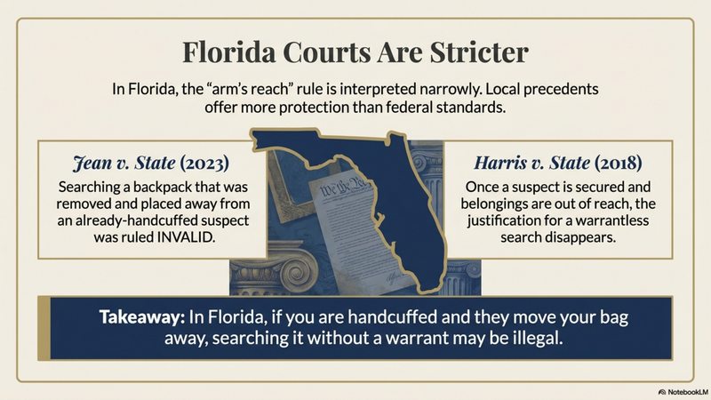 The Robinson Rule - if you wear it, they can search it