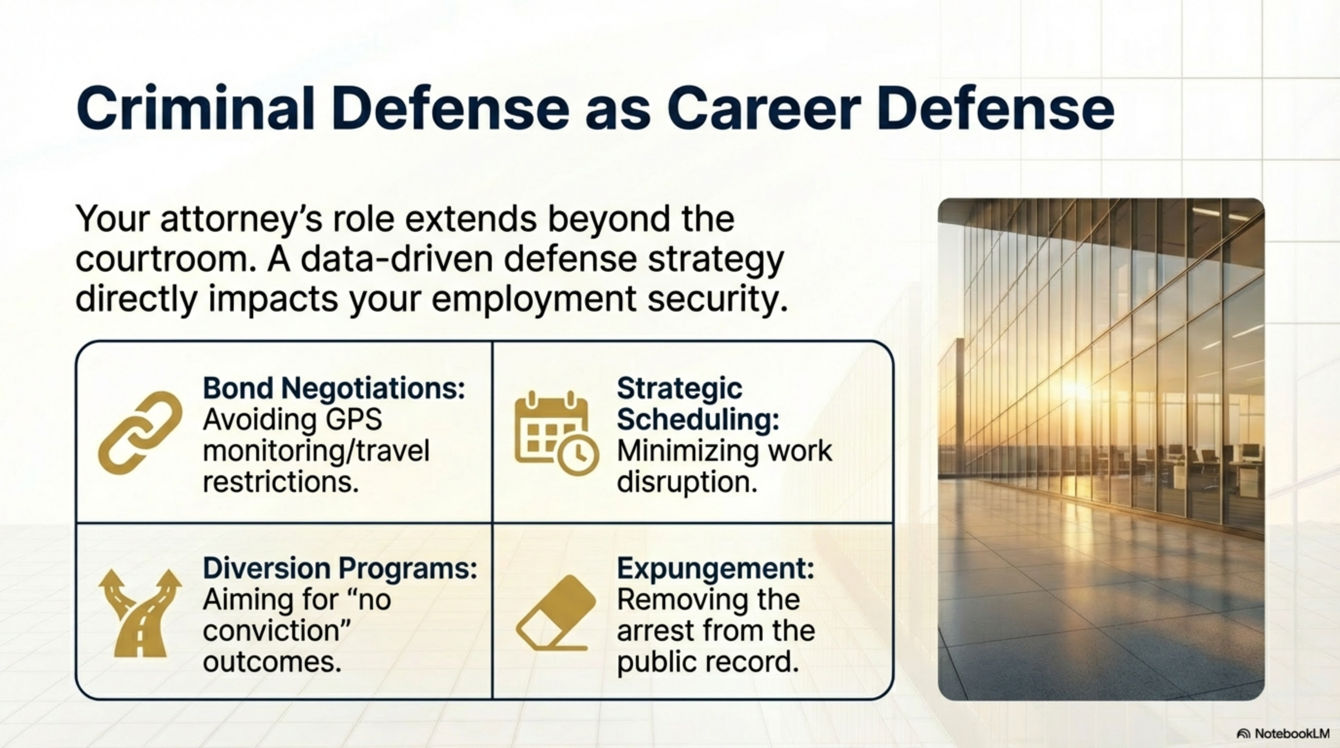 Infographic showing a balance scale weighing the pros and cons of staying silent about an arrest versus disclosing to your employer